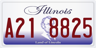 IL license plate A218825