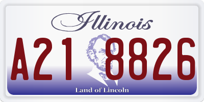 IL license plate A218826