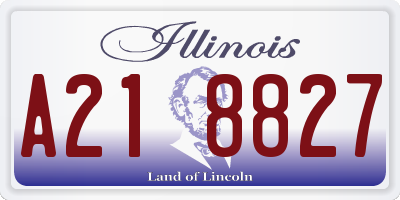 IL license plate A218827