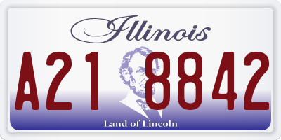 IL license plate A218842