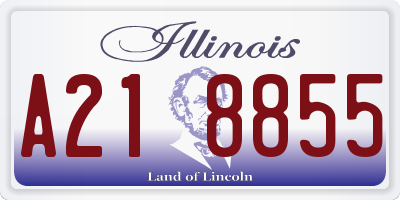 IL license plate A218855