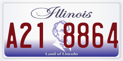 IL license plate A218864