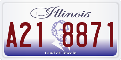 IL license plate A218871