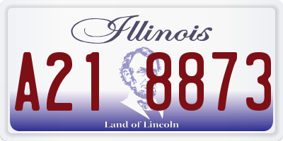 IL license plate A218873