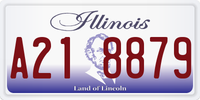 IL license plate A218879