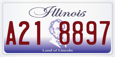 IL license plate A218897