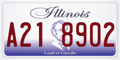 IL license plate A218902