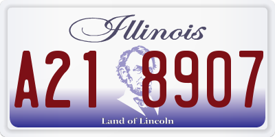 IL license plate A218907