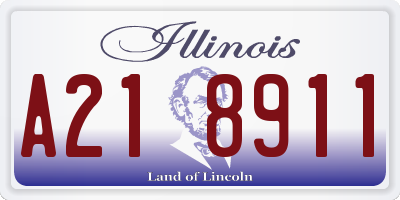 IL license plate A218911
