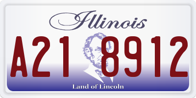 IL license plate A218912