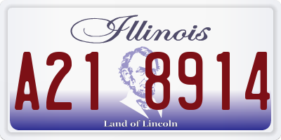IL license plate A218914
