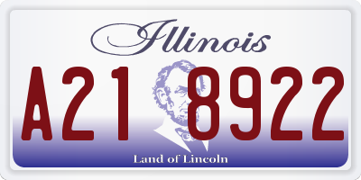 IL license plate A218922