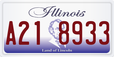 IL license plate A218933
