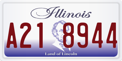 IL license plate A218944