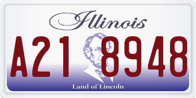IL license plate A218948