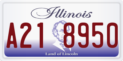 IL license plate A218950