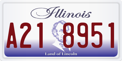 IL license plate A218951