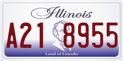 IL license plate A218955