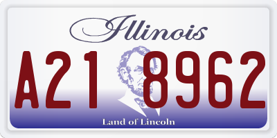 IL license plate A218962
