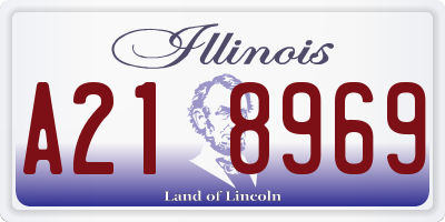 IL license plate A218969