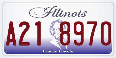 IL license plate A218970