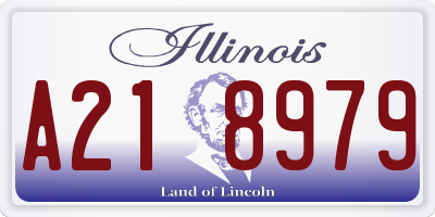 IL license plate A218979