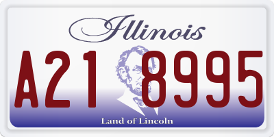 IL license plate A218995