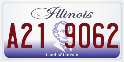 IL license plate A219062
