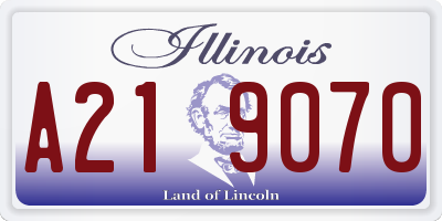 IL license plate A219070