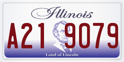 IL license plate A219079