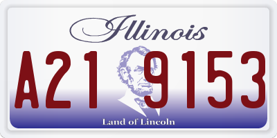 IL license plate A219153