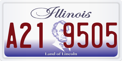 IL license plate A219505