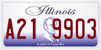 IL license plate A219903