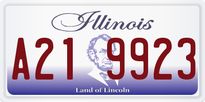 IL license plate A219923