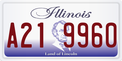 IL license plate A219960
