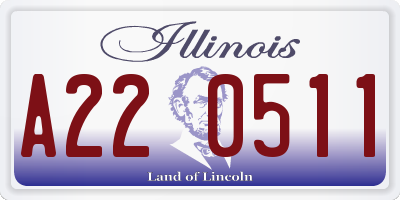 IL license plate A220511