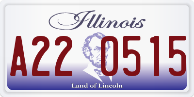 IL license plate A220515