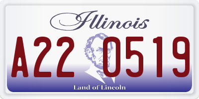 IL license plate A220519