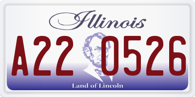IL license plate A220526