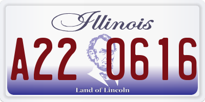 IL license plate A220616