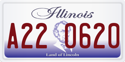 IL license plate A220620