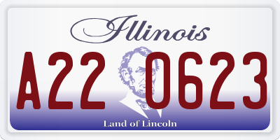 IL license plate A220623