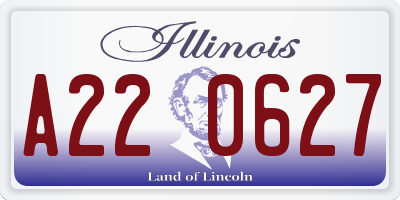IL license plate A220627