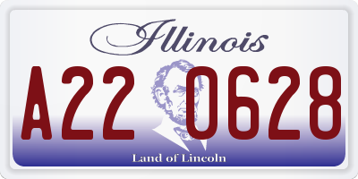 IL license plate A220628