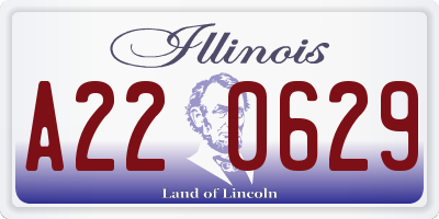 IL license plate A220629