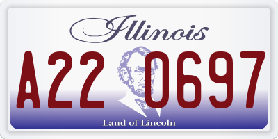IL license plate A220697