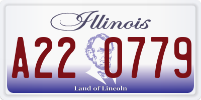 IL license plate A220779