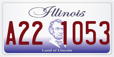 IL license plate A221053