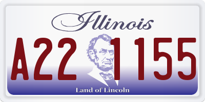 IL license plate A221155