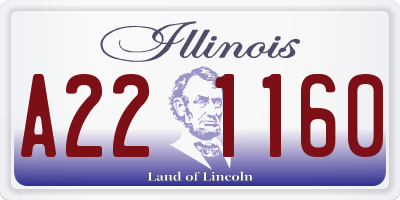IL license plate A221160